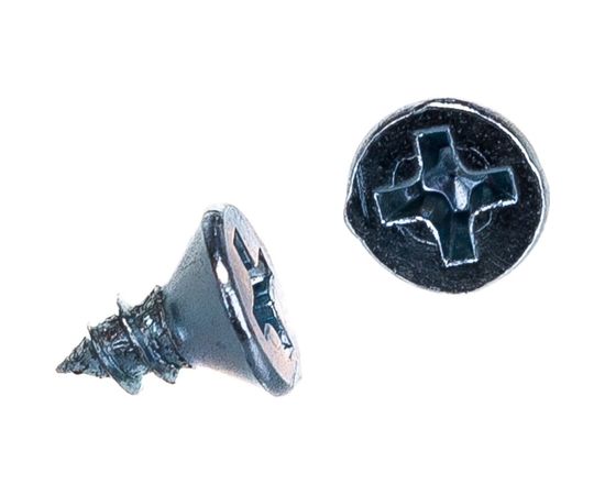 Саморез ZAMETAL 3,5х6,5 с потайн. гол., крест. шлиц, DIN 7982, оц., 1000 шт ZA100503 – изображение 2