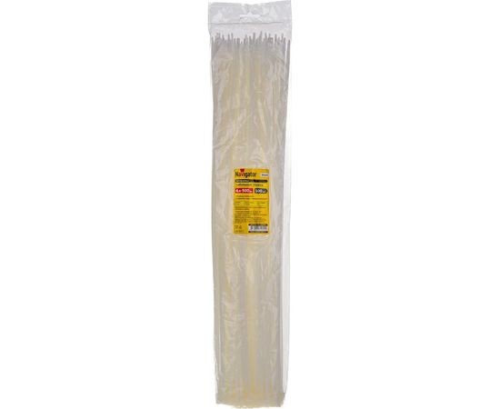 Кабельный хомут Navigator 71 055 NCT-048-500-100/WH 4.8х500, уп.100шт, 4670004710555 155896 – изображение 2