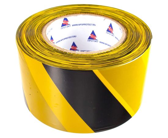 Оградительная лента Протэкт Стандарт 250 п.м., 75мм, Желто-черная ЛО-250/75 Ст ж/ч – изображение 2