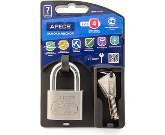 Замок навесной Apecs Premier PDS-XS-50 26838 – изображение 2