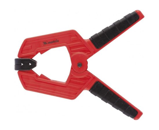 Клещеобразная струбцина, усиленная, пластиковый корпус, двухкомпонентные рукоятки MATRIX 20792 – изображение 2