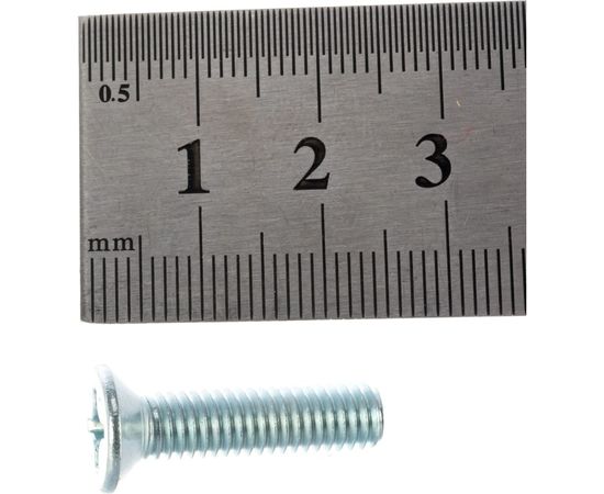 Винт с потайной головкой ЕВРОПАРТНЕР DIN 965 Zn 6х25 15шт. 12 0280 1 – изображение 3