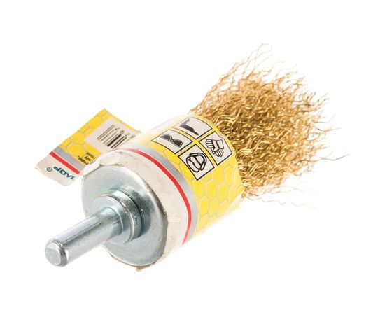 Щетка-крацовка для дрели, концевая со шпилькой, 25 мм РемоКолор 45-2-402 – изображение 3