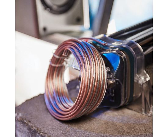 Акустический кабель REXANT 2х1,50 кв.мм прозрачный SILICON м. бухта 5 м 01-6306-05 – изображение 3