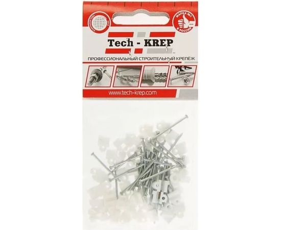 Скоба для кабеля, круглая А 3мм, 50шт - пакет Tech-Krep 103644 – изображение 3