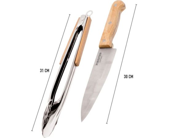 Универсальный набор для гриля FORESTER, щипцы, нож шефа 12 BC-772 – изображение 3