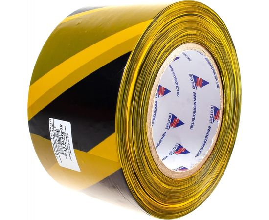 Оградительная лента Протэкт Стандарт 250 п.м., 75мм, Желто-черная ЛО-250/75 Ст ж/ч – изображение 3
