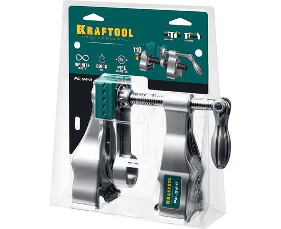 Трубная струбцина с увеличенной глубиной захвата Kraftool PC-34-11 32301-2 – изображение 3