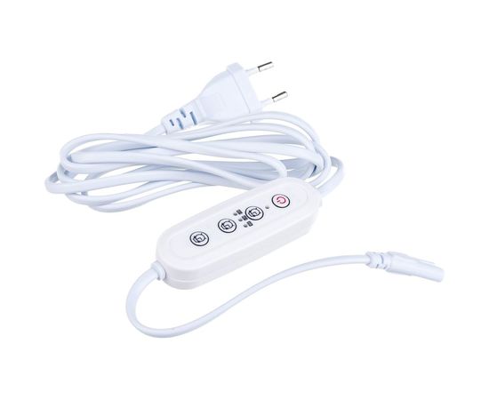 Таймер с вилкой и разъемом L.N для фито светильника Uniel UST-E32 WHITE, 2M, 220В UL-00006492 – изображение 3