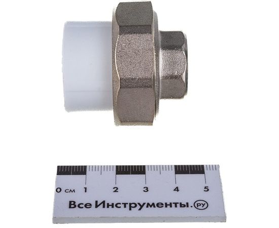 Комбинированная муфта VALFEX PP-R белая, разъем 25х1/2 дюйма ВР 10155115 127-0211 – изображение 4