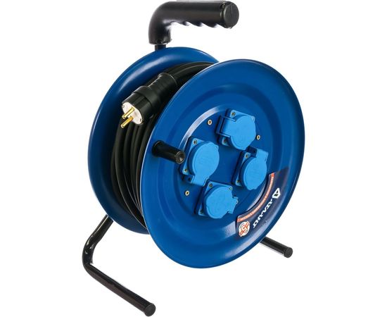 Силовой удлинитель АТЛАНТ КГ 3x2,5 30м на катушке ПРОФ 40026 – изображение 4