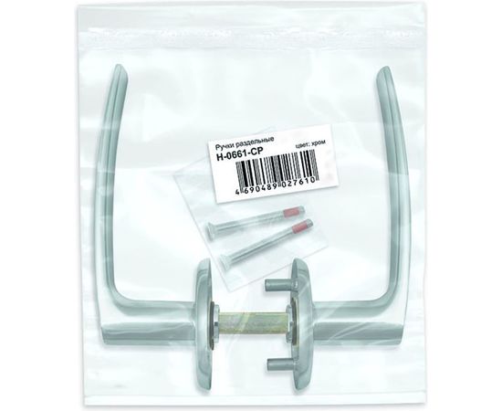 Раздельные ручки Fuaro H-0661-CP хром 37879 – изображение 4