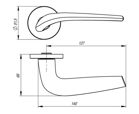Раздельная ручка ARMADILLO TWIN URS BL-26 черный 39257 – изображение 4