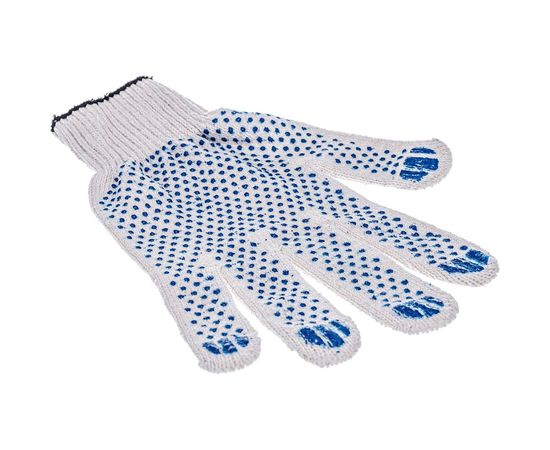 Перчатки Gigant, х/б, ПВХ-покрытие точка,10 класс, 4 нити GGT-01 – изображение 5