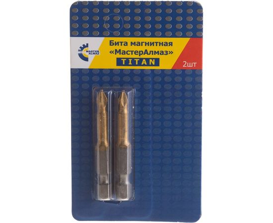 Бита магнитная (2 шт; 1/4; 50 мм; Ph1) МастерАлмаз 10501013 – изображение 5
