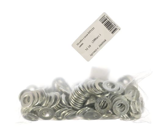 Шайба Стройметиз узкая DIN125 М10 цинк 200 шт. 3060068 – изображение 5