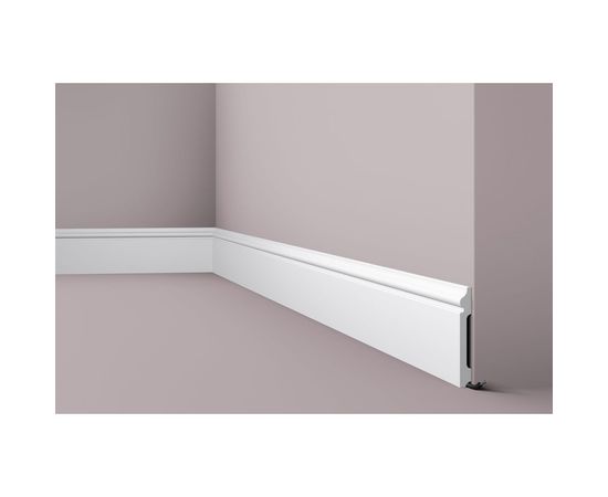 Плинтус напольный WALLSTYL (2000х120х15 мм; белый) NMC FL2 