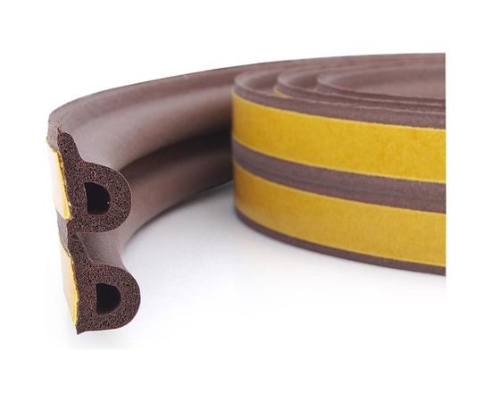 Самоклеящийся уплотнитель Remontix P 12 м, коричневый REMPВ00012 