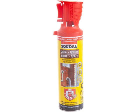 Монтажная пена SOUDAL окна двери GENIUS GUN 500 мл 134519 