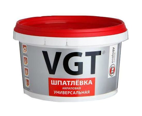 Универсальная акриловая шпаклевка18 кг для наружних и внутренних работ VGT 57645 