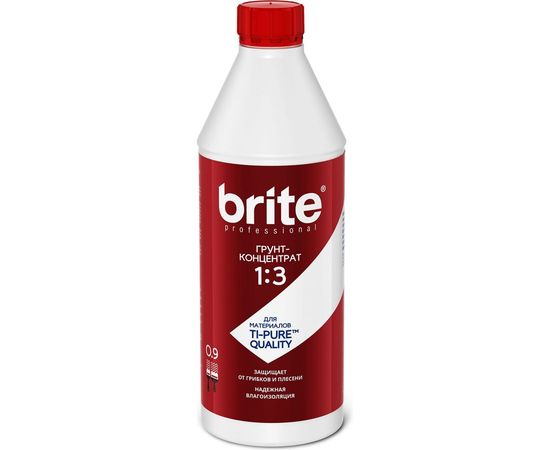 Грунт-концентрат BRITE PROFESSIONAL 1:3, бутылка 0,9 л О02255 