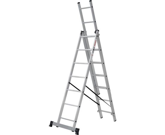 Трехсекционная лестница Новая Высота 3х7 ступеней 1230307 