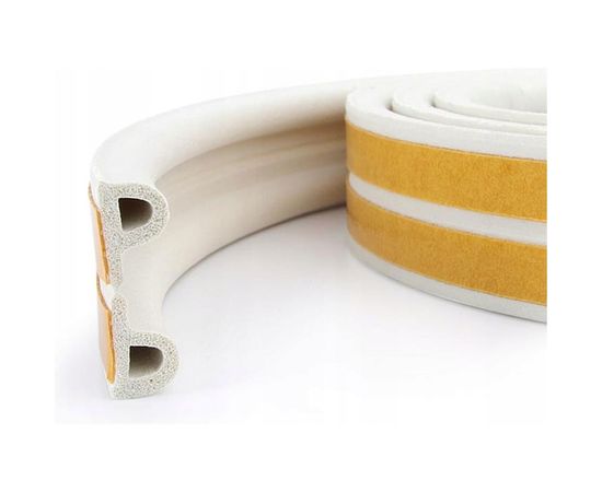 Самоклеящийся уплотнитель Remontix P 12 м, белый REMPW00012 