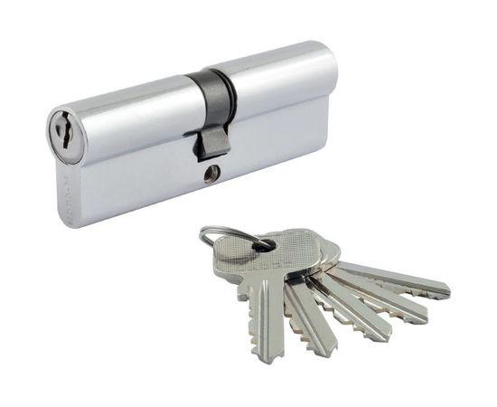 Цилиндровый механизм НОРА-М ЕСО Z Л-90 45-45 хром Х 15421 