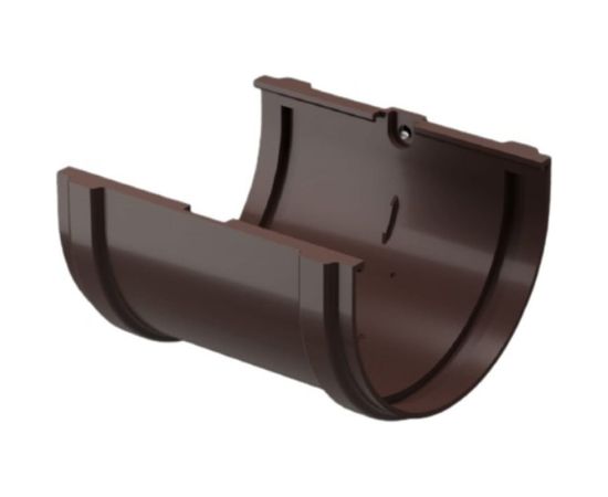 Соединитель желобов Docke STANDARD 120 мм., темно-коричневый PVTE-1023 