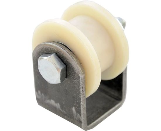 Ролик Rolik-Opt капролон, d.50 мм, под профильную трубу 20х20 мм, на платформе К2528 