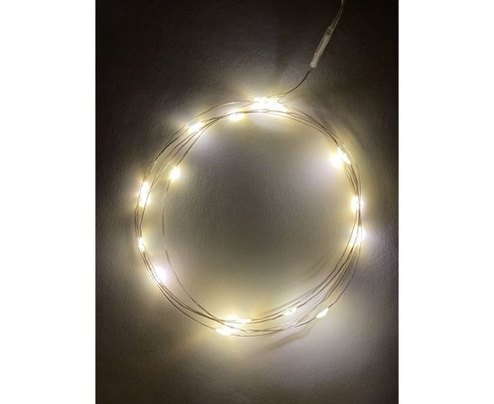 Гирлянда ЭРА ENIN2B LED Нить, 2 м, теплый свет, АА, IP20 Б0041891 