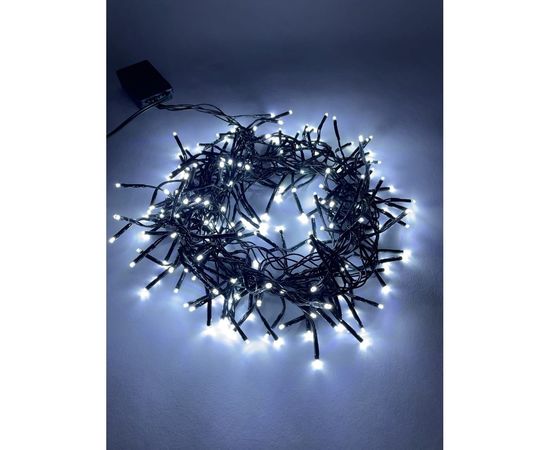 Гирлянда ЭРА ENIN GC LED Нить, мишура, 3.9м, зеленый провод, холодный свет, 220V 24/576 Б0047969 