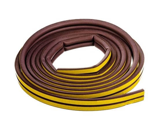 Самоклеящийся уплотнитель Remontix D 6 м, коричневый REMDВ00006 