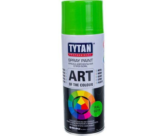 Аэрозольная краска TYTAN PROFESSIONAL ART OF THE COLOUR RAL6018, светло-зеленая 400мл 93700 – изображение 2