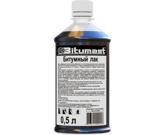 Битумный лак, 0.5 л Bitumast 4607952900288 – изображение 2