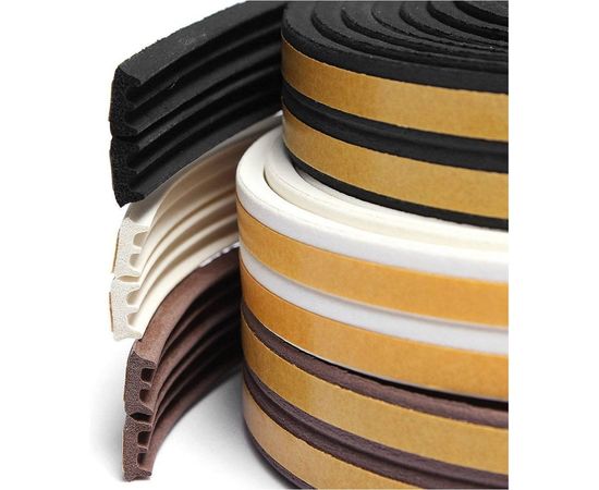 Самоклеящийся уплотнитель Remontix Е 12 м, белый REMEW00012 – изображение 2