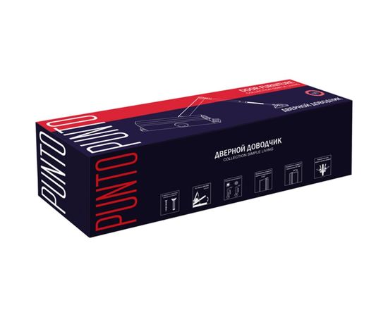 Дверной доводчик PUNTO SD-2030 BL 40-55 кг, черный 42429 – изображение 2