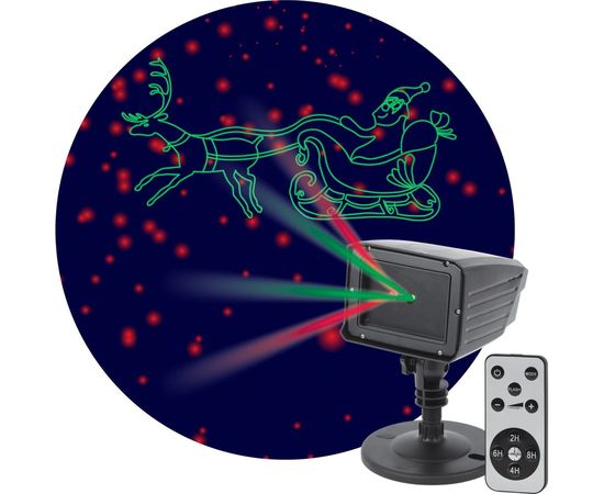 Laser-проектор ЭРА ENIOP02 Дед Мороз, мультирежим, 2 цвета, 220V, IP44 Б0041643 – изображение 2