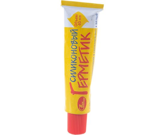 Силиконовый герметик НОВБЫТХИМ белый 40мл 20 205818 – изображение 2