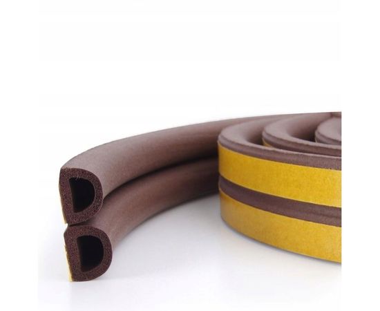 Самоклеящийся уплотнитель Remontix D 6 м, коричневый REMDВ00006 – изображение 2