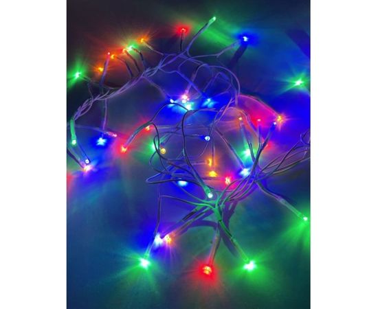 Гирлянда ЭРА ENIN WM LED Мишура 3.9 м белый провод, мультиколор, 220V 24/576 Б0047972 – изображение 2