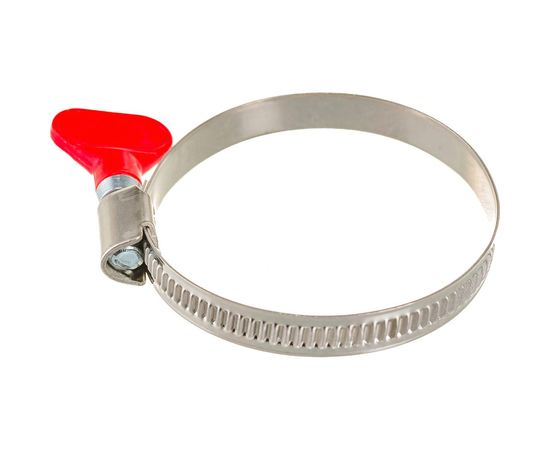 Обжимной хомут из нержавеющей стали Tech-Krep 40х60 с бабочкой 1шт - ярлык 112850 – изображение 3