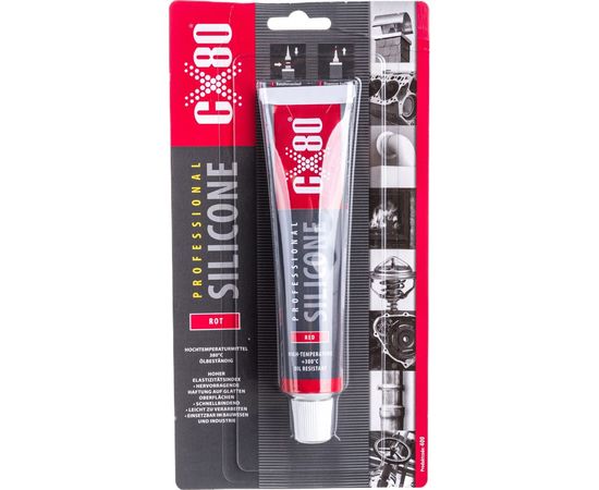 Силиконовый термостойкий герметик CX80 красный 80ML BLISTER 621/400 – изображение 3