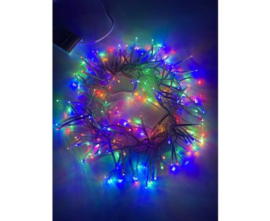 Гирлянда ЭРА ENIN WM LED Мишура 3.9 м белый провод, мультиколор, 220V 24/576 Б0047972 – изображение 3