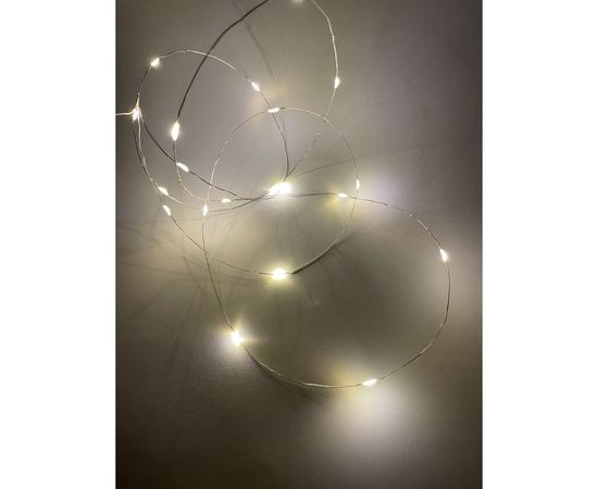 Гирлянда ЭРА ENIN2B LED Нить, 2 м, теплый свет, АА, IP20 Б0041891 – изображение 3