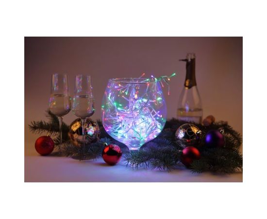 Гирлянда ЭРА ENIN WM LED Мишура 3.9 м белый провод, мультиколор, 220V 24/576 Б0047972 – изображение 4