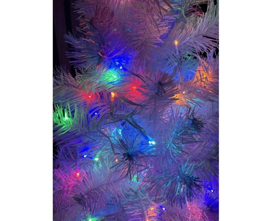 Гирлянда ЭРА ENIN WM LED Мишура 3.9 м белый провод, мультиколор, 220V 24/576 Б0047972 – изображение 5