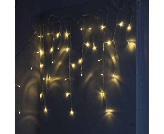 Гирлянда ЭРА ENIB01B LED, Бахрома, 1,8 м*0,5, теплый свет, 8 режимов, 220V Б0041899 – изображение 5