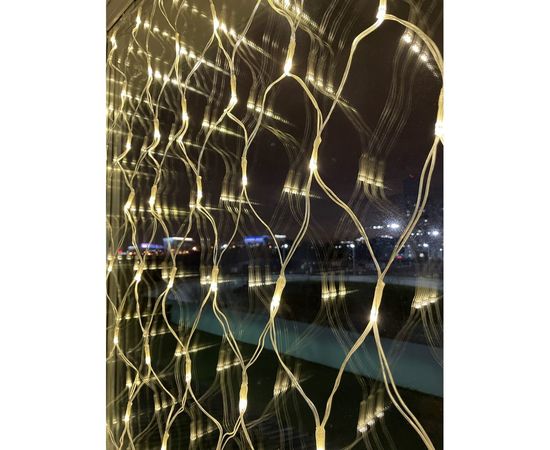 Гирлянда LED ЭРА ENOS01B сеть 1,2м х 1,5м, теплый свет, 24V, IP44 Б0041909 – изображение 5