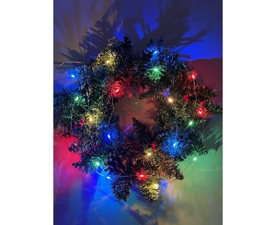 Гирлянда ЭРА ENIN2M LED, Нить, 2 м, мультиколор, АА, IP20 Б0041983 – изображение 9